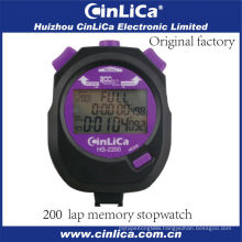 HS-2200 professional pocket digital plastic stopwatch with 3 lines